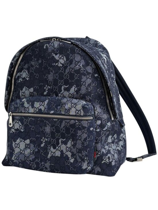 Gucci GG Denim Large Backpack Navy main image 10